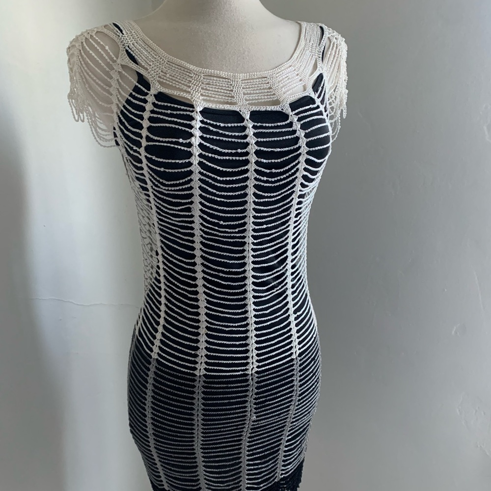 Gorgeous Gatsby 1920’s Vibes Vintage Guess Flapper Dress XS
